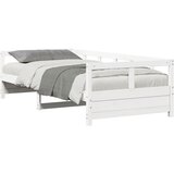  Dnevni krevet bez madraca bijeli 90 x 200 cm masivna borovina | shoptok.hr