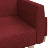  Dvosjed na razvlačenje od tkanine crvena boja vina | shoptok.hr