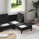  Komplet pohištva za dnevno sobo z blazino 4 pcs Črna Žamet, (5000283119) | Shoptok.si