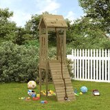  Kućica za igru sa zidom za penjanje od impregnirane borovine | shoptok.hr