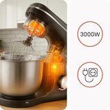 Huslog HUS1046 planetarni mešalnik 3000 W z 2 posodama, črn | Shoptok.si