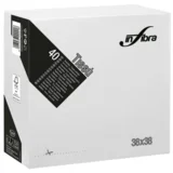 Salveta 38x38 Infibra 40/1 bela