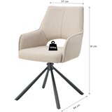MID.YOU Set Naslanjačev Jana, Krem Barva, 2 Kos | Shoptok.si