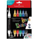 Faber-Castell black edition shake &amp, paint dvostrani markeri u boji, set od 6 komada, 3 mm i 1 mm | shoptok.hr