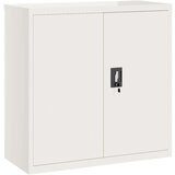  Arhivska omara bela 90x40x90 cm jeklo, (20801788) | Shoptok.si