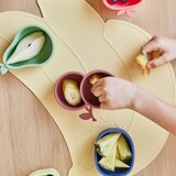 OYOY Mini Crvene/smeđe silikonske dječje zdjelice u setu 2 kom Yummy – | shoptok.hr