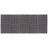 Pločice za decking 10 pcs Sivi 30 x 30 cm Acacijsko drvo | Eponuda.com