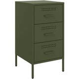 Furnova Nočna omarica olivno zelena 36x39x68 cm jeklo, (21926033) | Shoptok.si