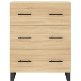  Visoka komoda hrasta sonome 69,5x34x180cm od konstruiranog drva Slike