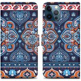 Cadorabo Ohišje, združljiv z Apple - Design Blue Mandala št. 1 - Zaščitni pokrov z magnetnim zapiranjem, funkcijo stojala in režo za kartico, (20602775) Cene