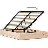  Otomanski krevet Prirodna 140 x 190 cm Masivna borovina | shoptok.hr