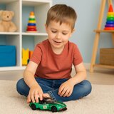 SPORTS Car Metal Race Drive Opening Doors Green 1:32 | Shoptok.si