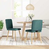 Maison Chic Jedilni stoli - Vzorci stoli 2 kosa temno zeleno blago A564, (22032303) | Shoptok.si