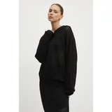 Gestuz Bombažen pulover črna barva, 10909071