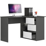 AKORD KOTNI PISALNA MIZA B16 CLP DESNO SIVA / BELE, (21702589) | Shoptok.si