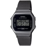 Casio Muški sat A168WEMB-1B, Crno kućište, Sivi Cene