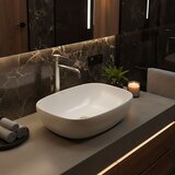 REA Bath Visoka miješalica za umivaonik Rea Foster u četkanom niklu | shoptok.hr