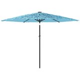  Vrtni suncobran s čeličnom šipkom plavi 288x288x225 cm | Eponuda.com