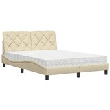  Krevet s madracem krem 140x200 cm od tkanine | shoptok.hr