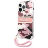 Guess Ohišje za Apple iPhone 13 Pro Camo z najlonskim trakom, Roza, (21244212) Cene