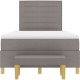  posteljni okvir z matracom Komplet 2 Taupe Tkanina 120 x 200 cm, (22067421) | Shoptok.si