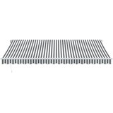 Tenda na ručno uvlačenje s LED antracit i bijela 450 x 350 cm | shoptok.hr