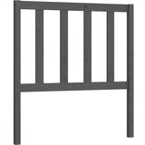 Maison Chic posteljno vzglavje - vzglavna omarica - nočna omarica sivo 96x4x100 cm trdna borovina, (21705514) | Shoptok.si