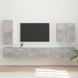  Set zidnog ormarića za TV Zidne 6 pcs Betonski sivi | Eponuda.ba