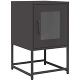 Maison Chic Nočna omarica - Nočna miza črna 36x39x60,5 cm hladno valjano jeklo, (21687659) Cene