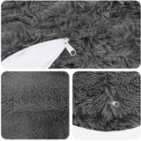  Presvlaka za jastuk 6 pcs HEERLEN Svjetlosiva Ø 30 cm PV flis | shoptok.hr