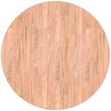 vidaXL Nepremična površina Svetlo rjava Ø 70 x 4 cm Trda hrastovina | Shoptok.si