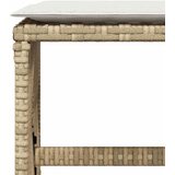  Vrtni stolci s jastucima 4 kom bež 41x41x36 cm od poliratana | shoptok.hr