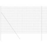 Euro ograda 1,5 x 10 m Željezo prekriveno PVC-om Siva | shoptok.hr