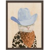 Styler Tiskana slika z okvirjem 30x40 cm Howdy Cat – Cene