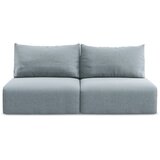 Makamii Plava baršunasti sklopiva/s prostorom za odlaganje sofa 216 cm Kalena – | shoptok.hr