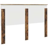  Uzglavlje s uzglavljem Dimljeni hrast 150 cm Konstruirano drvo | shoptok.hr