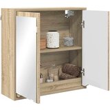  Kupaonski ormar s ogledalom Zidne Sonoma hrast 60 x 20 x 60 cm | shoptok.hr