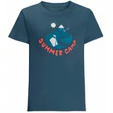 Jack Wolfskin Dječja majica kratkih rukava SUMMER CAMP T K boja: tamno plava, s tiskom