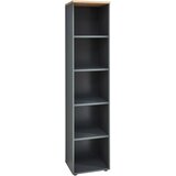 Voleo PISARNIŠKI REGAL 45/197/38 cm barve grafita, hrast artisan | Shoptok.si