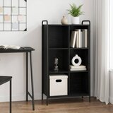  Ormarić za knjige 57 x 33 x 111 cm Konstruirano drvo Crni hrast Slike