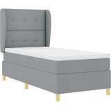  Krevet s opruga kutije Svijetlo siva 200 x 100 cm tkanina | shoptok.hr