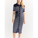 Reserved Maxi haljina s visokim udjelom viskoze - mornarsko plava | shoptok.hr