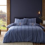 Catherine Lansfield Temno modra podaljšana flanelna posteljnina za zakonsko posteljo 230x220 cm Melrose Tweed Check – | Shoptok.si