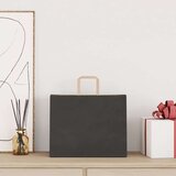  Papirnate vrećice 250 kom s ručkama crne 32x22x24 cm | shoptok.hr