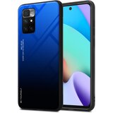 Cadorabo Ohišje, združljiv z Xiaomi v modri - črni - dvobarvni zaščitni pokrov iz silikona TPU in hrbta iz kaljenega stekla, (20593346) | Shoptok.si