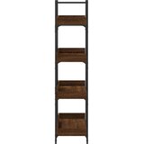  Regal za knjige s 4 razine boja hrasta 100x33x145,5 cm drveni | Eponuda.com
