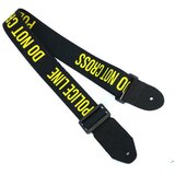 Wakertone Kaiš za gitaru sa kožnim krajevima GS2 Guitar Strap Police Black Yellow Cene