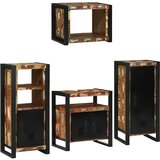  Set namještaja za kupaonicu Zidne 4 pcs Čvrsto reciklirano drvo | Eponuda.com