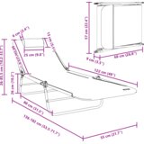  Zložljiv ležalnik Zelena 182 x 55 x 85,5 cm Tekstil, (5000269150) | Shoptok.si