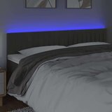  Posteljno vzglavje temno sivo 200x5x78/88 cm žamet, (20735968) | Shoptok.si